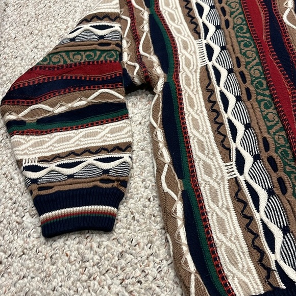 Croft & Barrow Vintage 3D Knit Sweater Men's Sz XL Cabincore Grandpacore - Picture 3 of 9